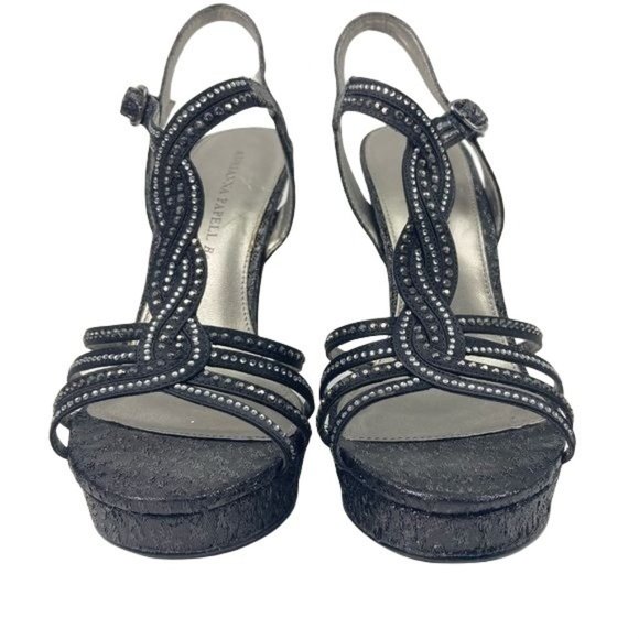 Adrianna Papell Women’s heeled sandals black Size 7.5 - Picture 3 of 12